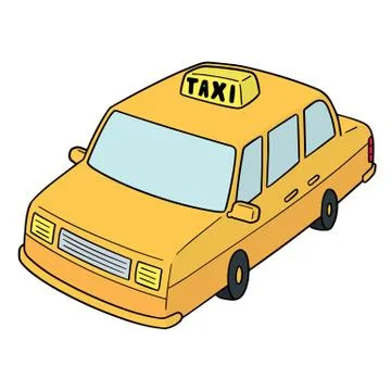 Vector of taxi Stock Illustration