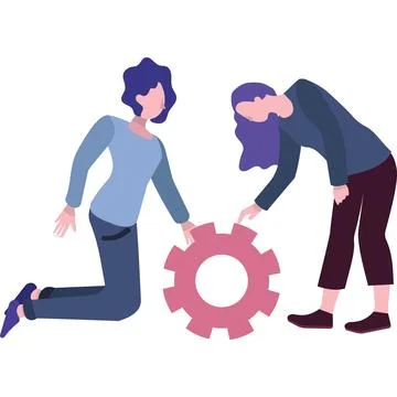 Vector team work on business strategy icon 库存插图