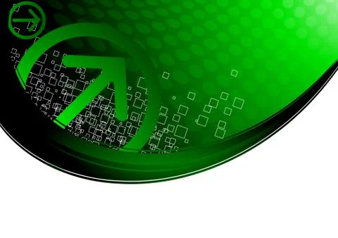Vector tech background with arrow Illustrazione stock