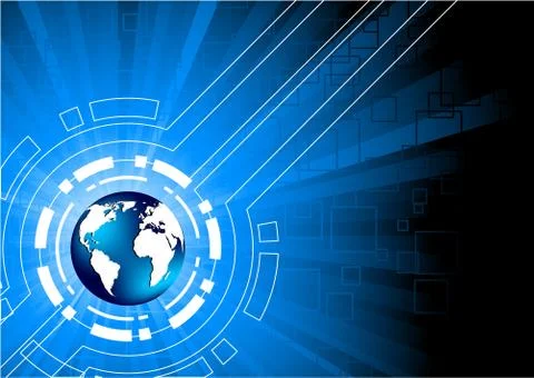 Vector tech background Stock Illustration