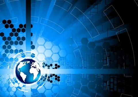 Vector tech background Stock Illustration