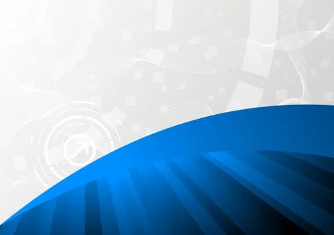Vector tech blue background Stock Illustration
