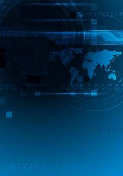 Vector technical background Dark blue technology design Copyright: xZoonar... 스톡 사진