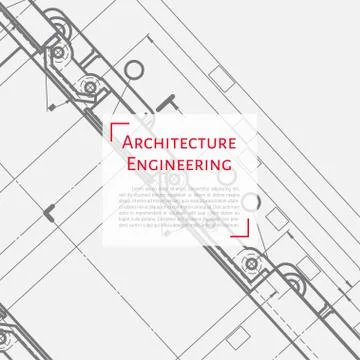 Vector technical blueprint of mechanism Stock Illustration