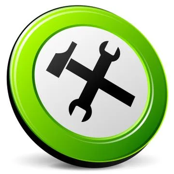 Vector technical support 3d icon Stock Illustration