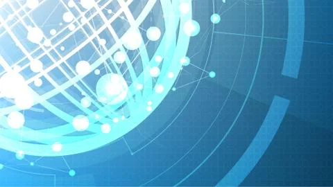 Vector technological abstract global  background Stock Illustration