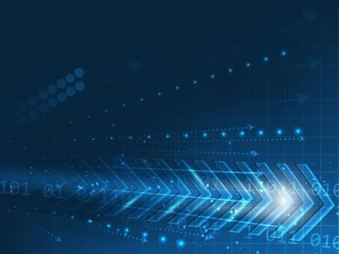 Vector technology abstract background with arrow Stock Illustration