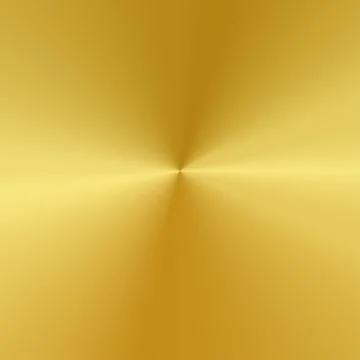 Vector technology background with polished brushed golden radial texture Stock Illustration