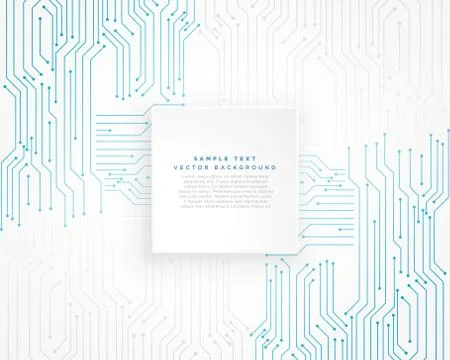Vector technology blue circuit diagram background Stock Illustration