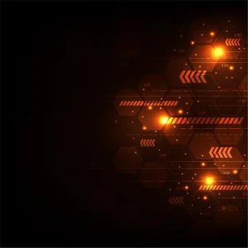 Vector technology in the concept of digital. 스톡 일러스트