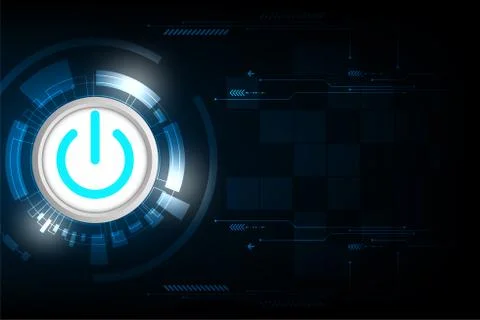 Vector technology in the concept of a switch. Ilustração Stock