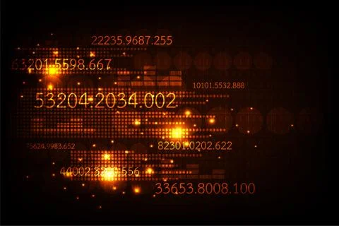 Vector technology in the digital information concept. Stockillustratie