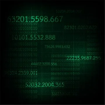 Vector technology in the digital information concept. 스톡 일러스트