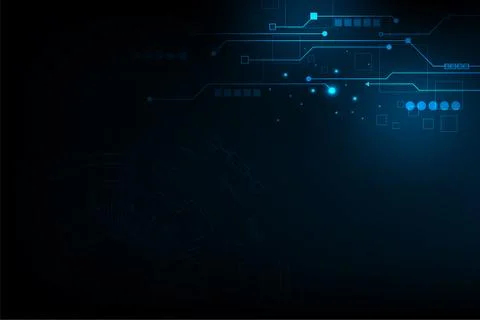 Vector technology in electronic circuit concept. Stock Illustration