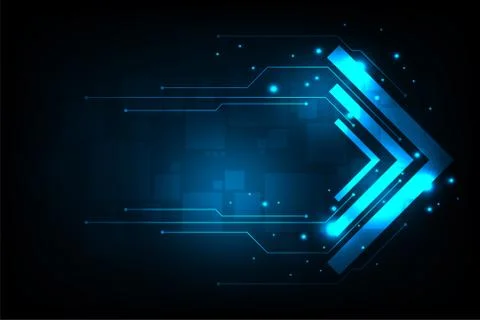 Vector technology in the form of arrows. Stock Illustration