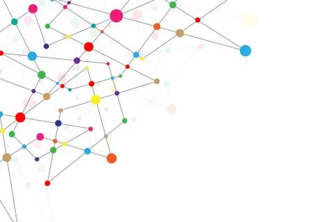 Vector technology in the form of big data. Stock Illustration