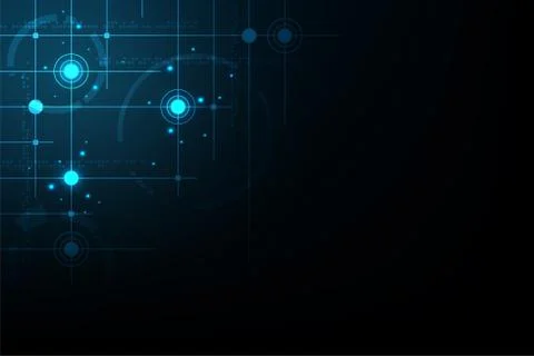 Vector technology in the form of circuit diagram. Stock Illustration