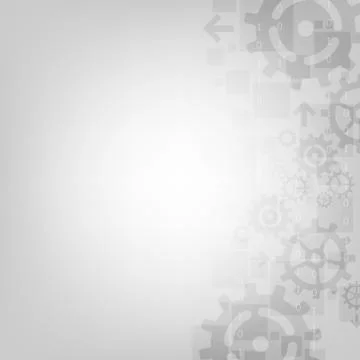 Vector technology in the form of gear on a gray background. Stock Illustration