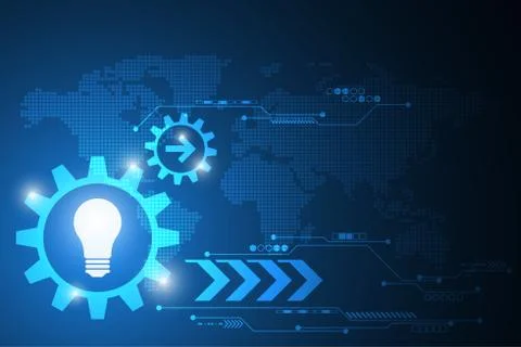 Vector technology innovation of the future. Stock Illustration