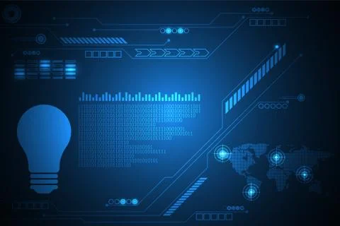 Vector technology innovation of the future. Stock Illustration