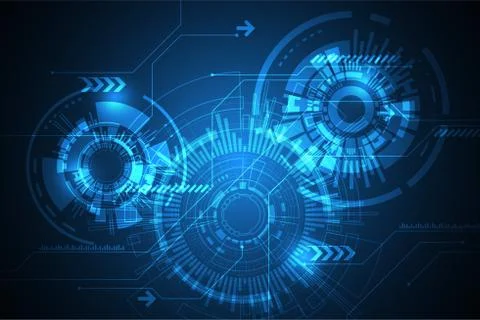 Vector technology innovation of the future. Stock Illustration