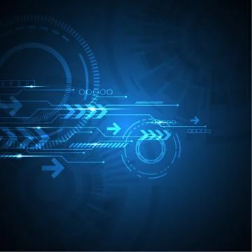 Vector technology innovation of the future. Illustrazione stock