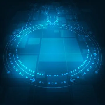 Vector technology innovation of the future. Stock Illustration