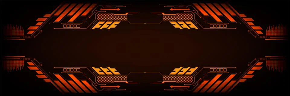 Vector technology in the interface concept. Ilustração Stock