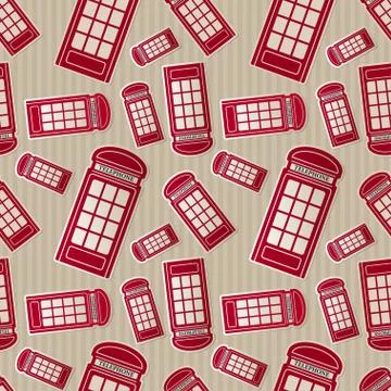 Vector telephone box icon. Eps10 Stock Illustration