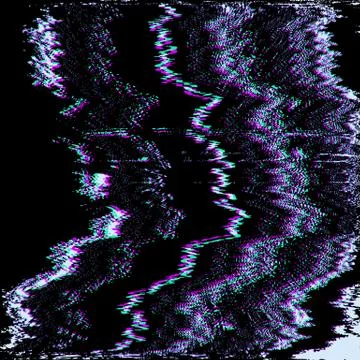 Vector television interference glitch. Illustrazione stock