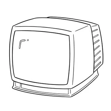 Vector of televison Illustrazione stock