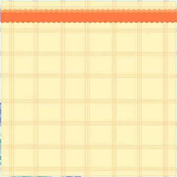 Vector tempate  greeting card or orange checked tablecloth with Stock Illustration