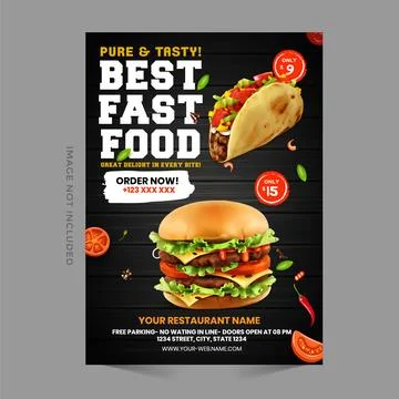 Vector template in A4 size. Stock Illustration