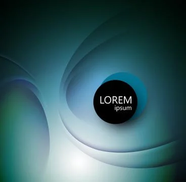 Vector Template Abstract background with curves lines and shadow. For flyer Stock Illustration