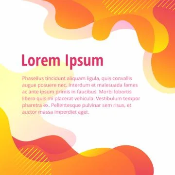 Vector template abstract background in warm colors Stock Illustration