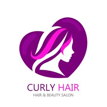 Vector template abstract logo for beauty salon or etc Ilustração Stock