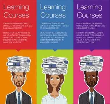 Vector template banner for website header, advertisement Stock Illustration