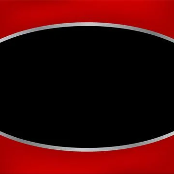 Vector template blank background black red and silver chrome Stock Illustration