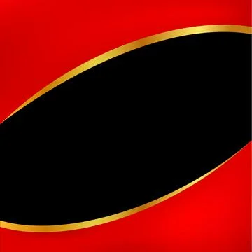 Vector template blank background black red and gold golden Stock Illustration