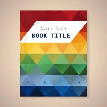 Vector template for book title Stock Illustration