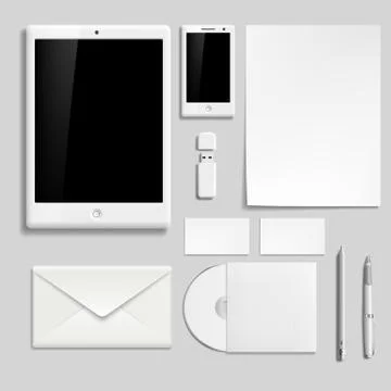 Vector template for branding identity. Stock Illustration