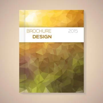 Vector template for brochure Stock Illustration