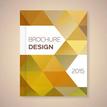 Vector template for brochure Stock Illustration