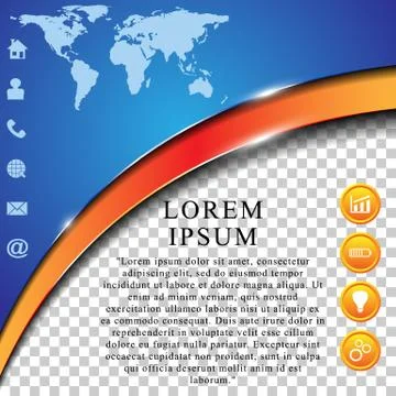 The vector template brochure Stock Illustration