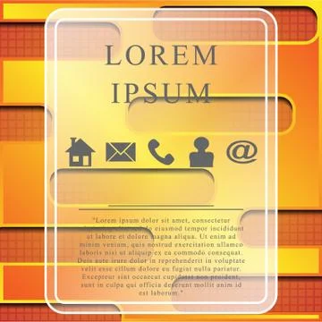 The vector template brochure Illustrazione stock