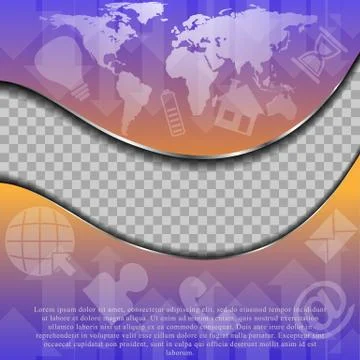 The vector template brochure Illustrazione stock