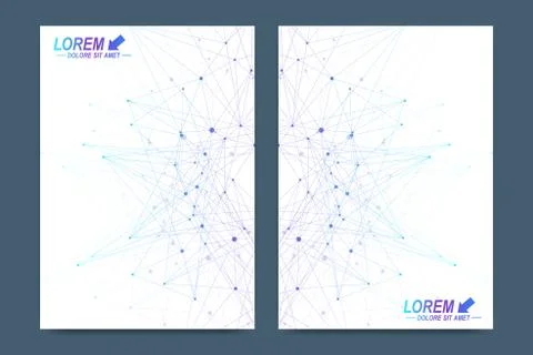 Vector template for brochure, Leaflet, flyer, advert, cover, catalog, magazine Stock Illustration