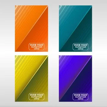 Vector template for brochure or cover with abstract elements Stock Illustration