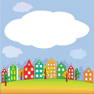 Vector template for card with space for text. Stock Illustration