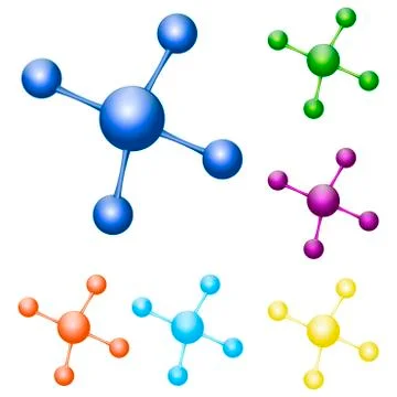 Vector template for chemistry molecule or dna. Stock Illustration